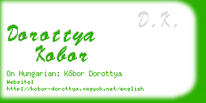 dorottya kobor business card